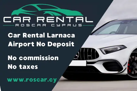 Aluguer de carros no aeroporto de Larnaca sem depósito Aluguer de carros no aeroporto de Larnaca sem depósito